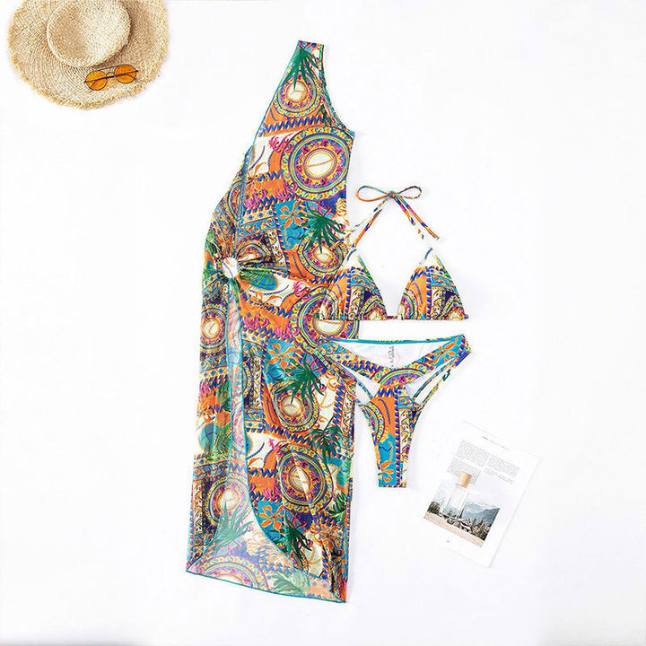 Women's bikini set with creative wrap design and stylish patterns StylebySassy