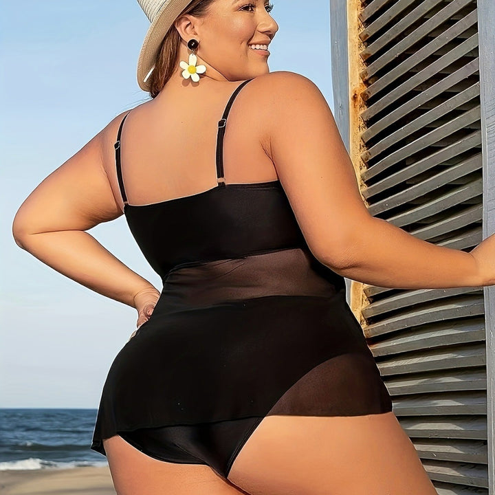 Women's Figure-Hugging Swim Outfit with Alluring Wrap Detail StylebySassy