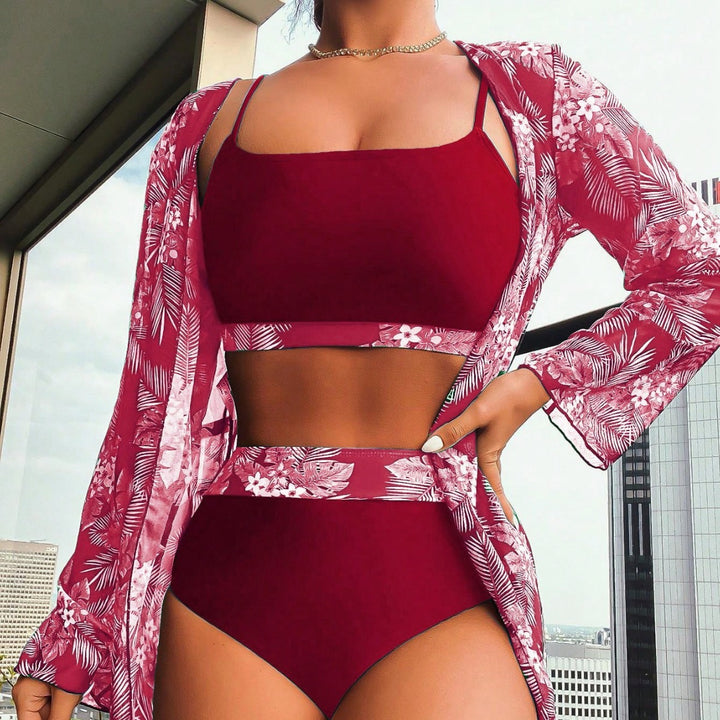 Ladies Refined Bikini Set with Transparent Wrap StylebySassy