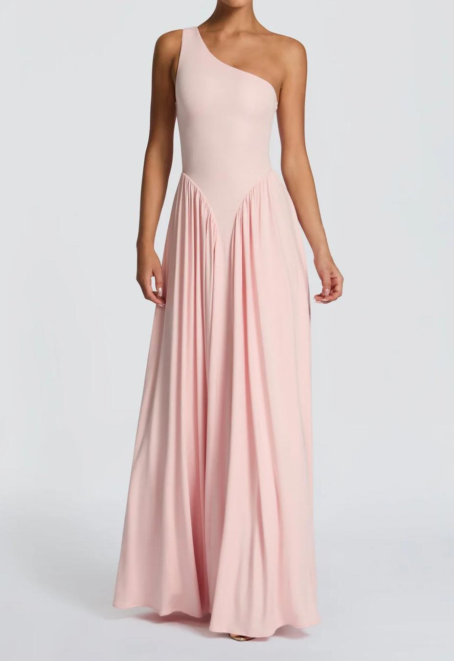 Women's maxi dress with off-shoulder design and flowing fabric StylebySassy