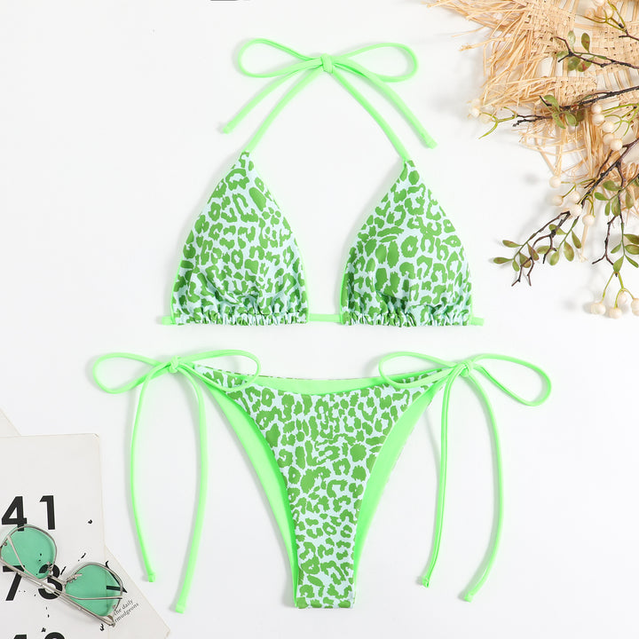 Women Triangle Bikini Set with exciting Leo pattern StylebySassy