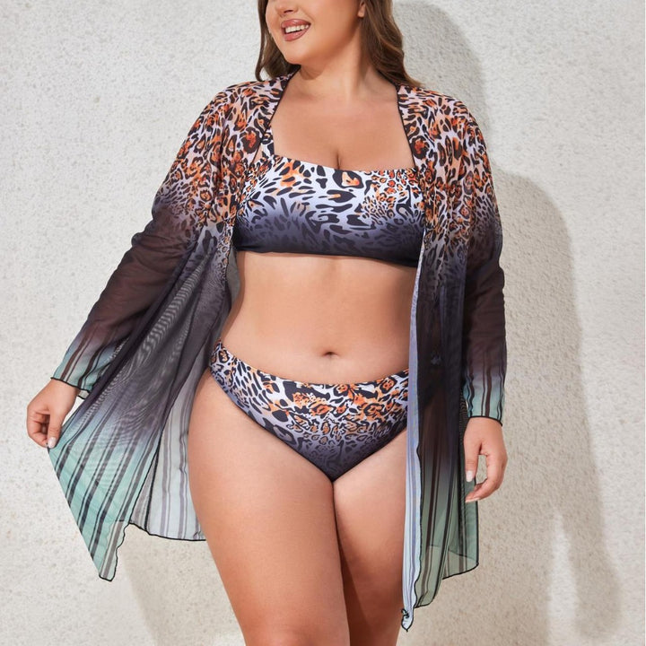 Women's Beach Ensemble with Leopard Pattern StylebySassy