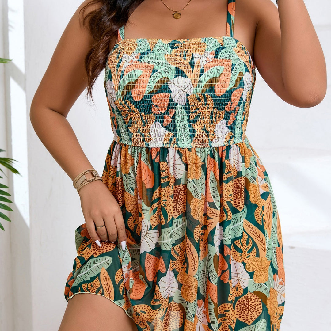 Women Lightweight Summer Dress with Smocked Top and Flattering A-Line Cut StylebySassy
