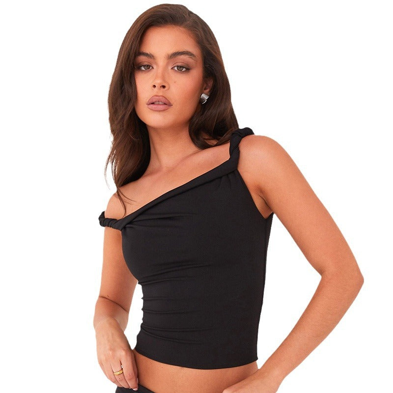 Women Off-Shoulder Top with Decorative Ruffle Details StylebySassy