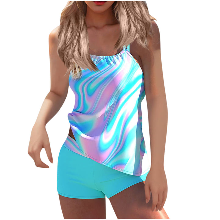 Women's Sporty Tankini Set with Stylish Top and Comfortable Shorts StylebySassy
