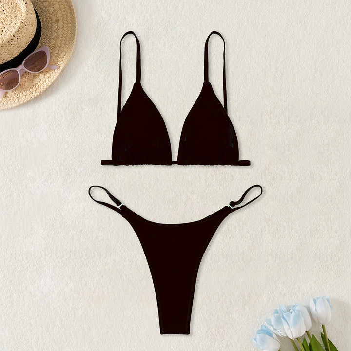 Women's Triangle Bikini with Adjustable Straps StylebySassy