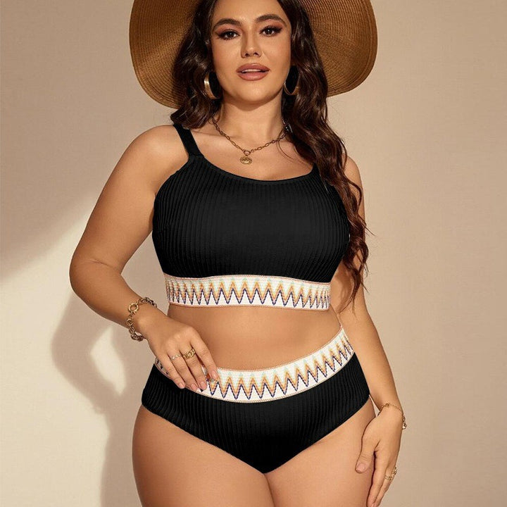 Women’s Sporty Bikini Set with High Waist and Elastic Band StylebySassy