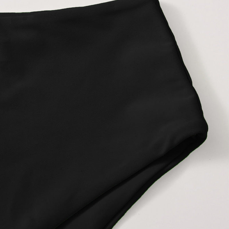 Women's High-Cut Bikini Bottom with Elegant Waistband StylebySassy