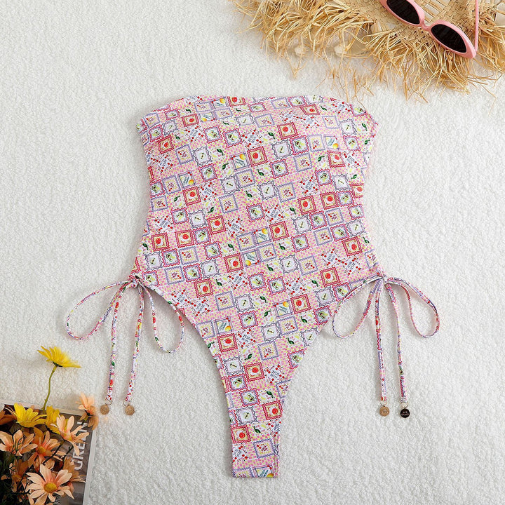Women One-Piece Swimsuit with Adjustable Laces StylebySassy