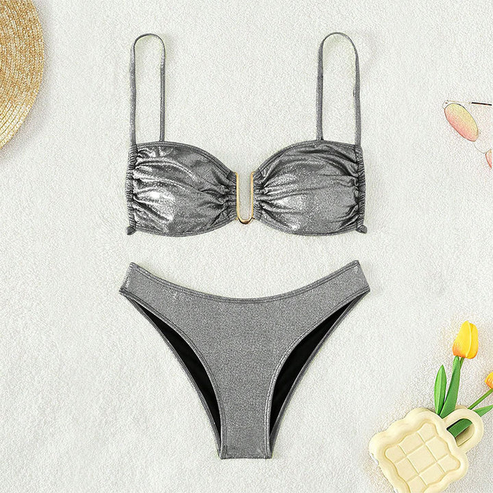 Women's sparkling bikini with adjustable straps and elegant detail StylebySassy