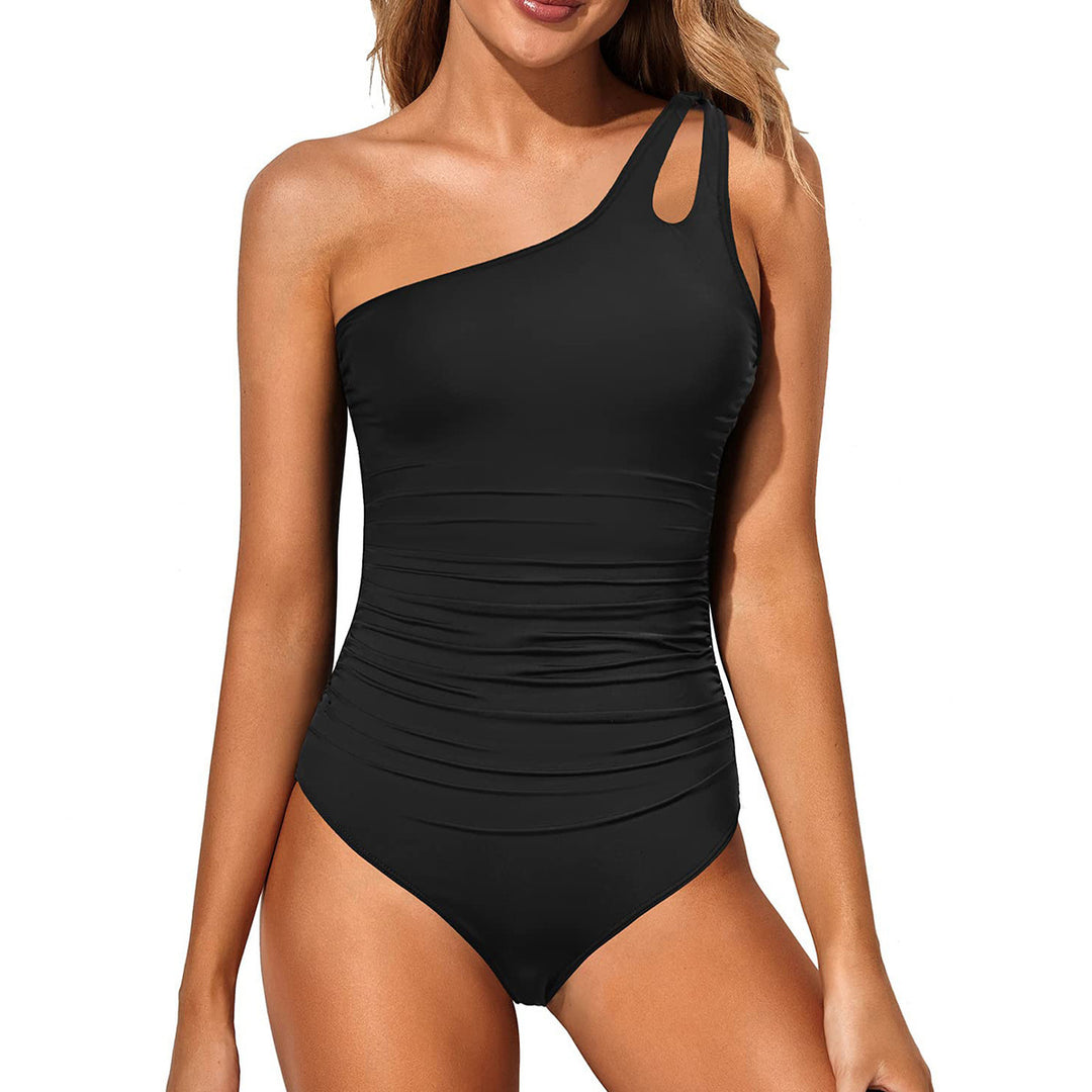 Ladies elegant asymmetrical one-piece swimsuit StylebySassy