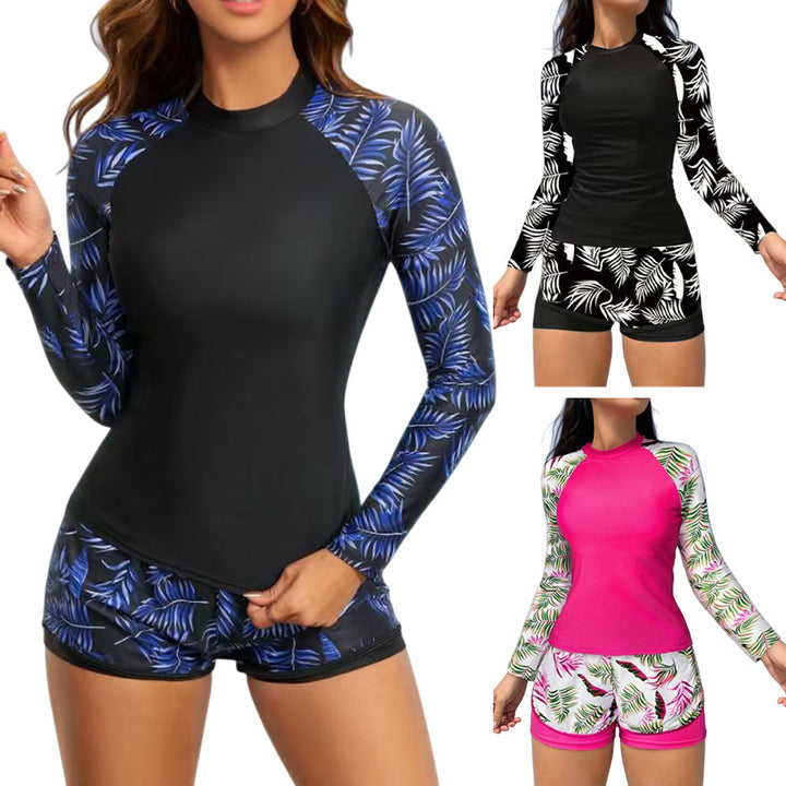 Women's Surf Long Sleeve Shirt with Sporty Shorts StylebySassy