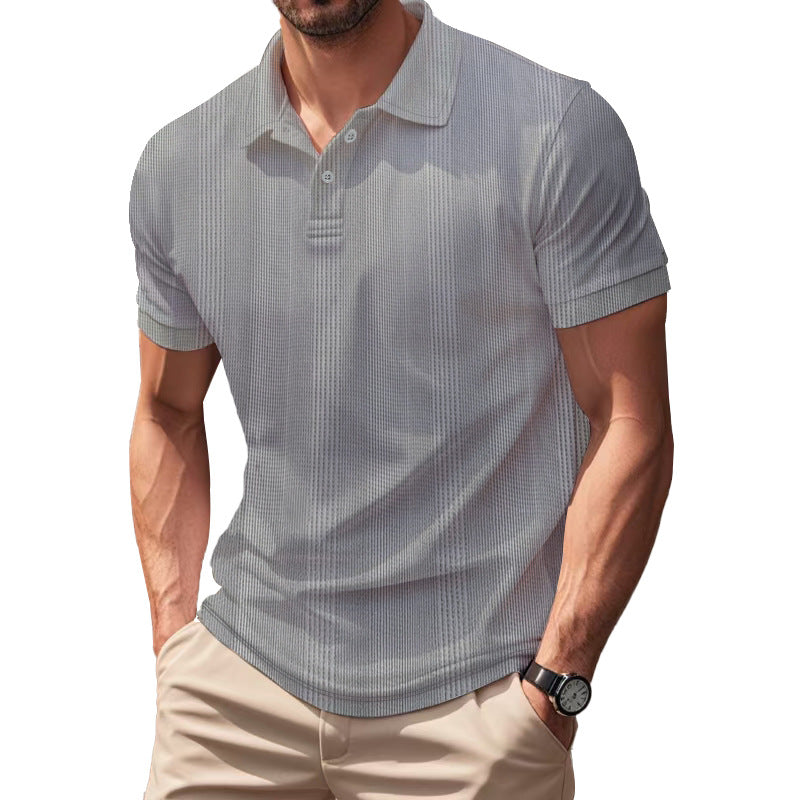 Men's Breathable Polo Shirt made from Cotton Blend with Slim Fit StylebySassy