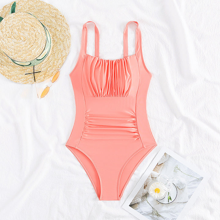 Women’s One-Piece Swimsuit with Fashionable Ruffle Details StylebySassy