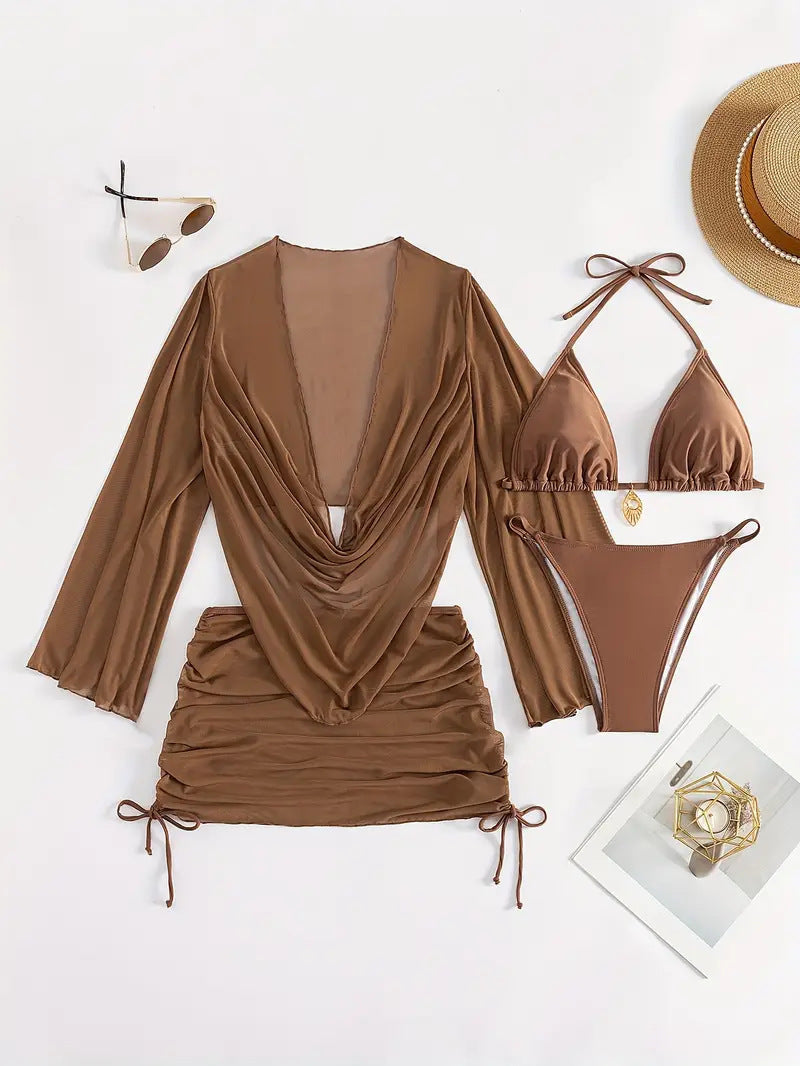 Ladies Bikini Set with elegant wrap top StylebySassy