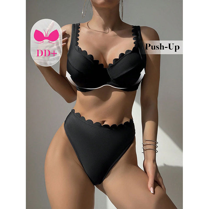 Ladies Bikini set with elegant wave edge StylebySassy