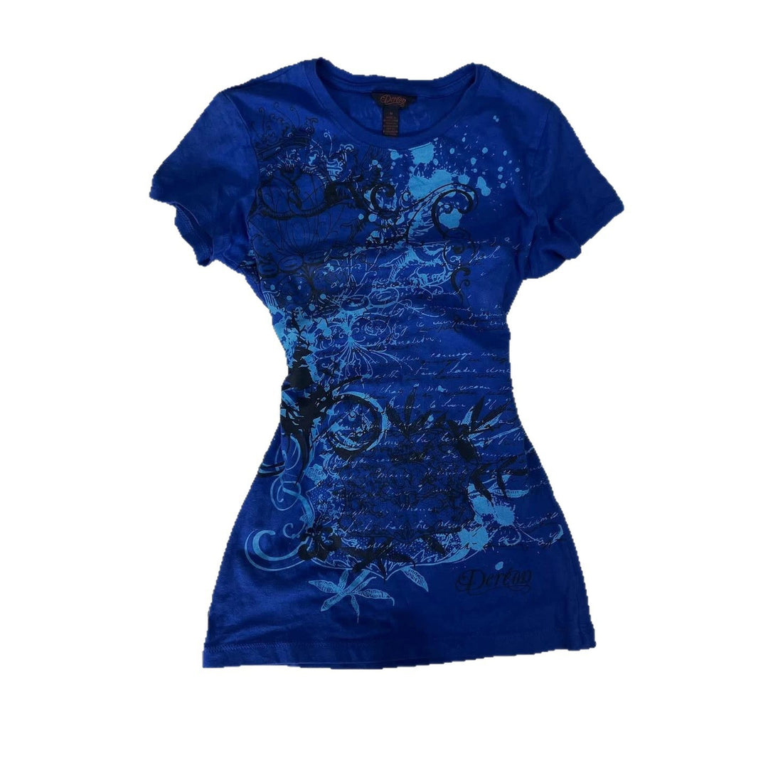 Women Graphic Print T-Shirt with Urban Art Design StylebySassy