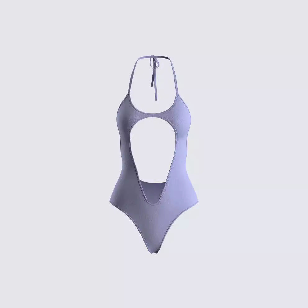 Women’s sporty swimsuit with innovative back cutout StylebySassy