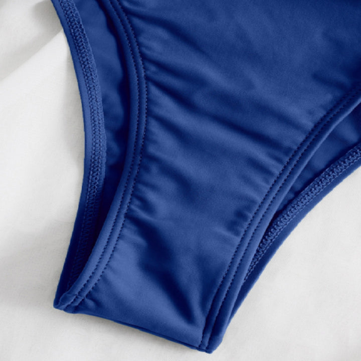 Women's one-piece swimsuit with sophisticated wrap detail and adjustable straps StylebySassy