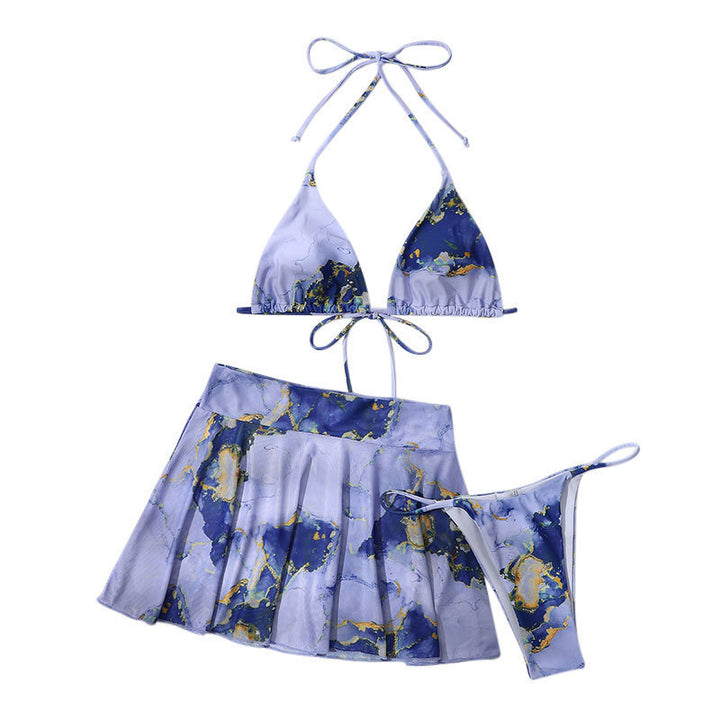 Women's bikini set with flattering skirt look StylebySassy