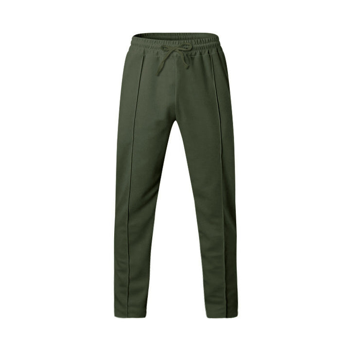 Men's sporty joggers with elastic waistband and front center seam StylebySassy