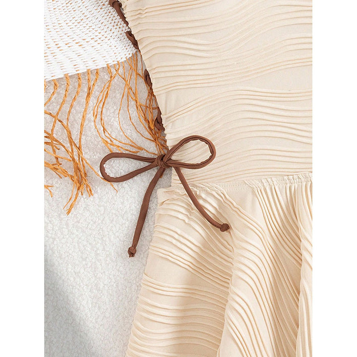 Women’s swimsuit with swinging skirt and adjustable tie system StylebySassy