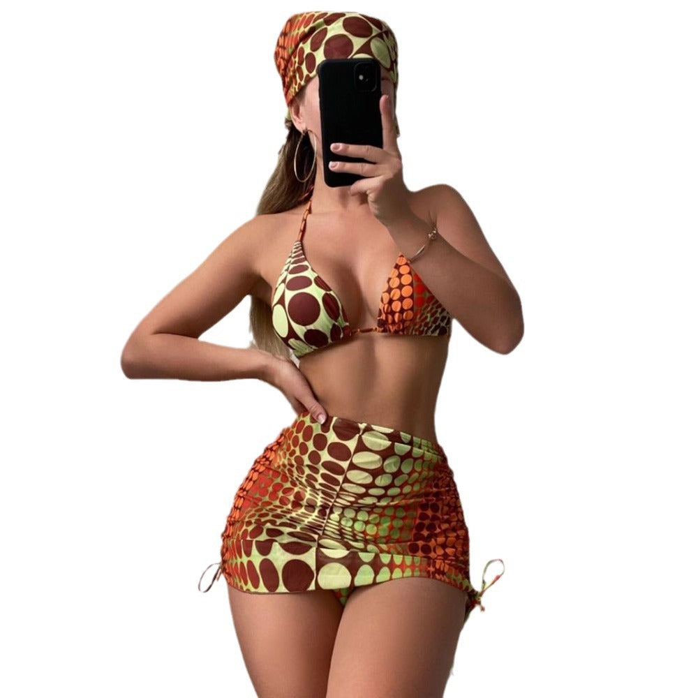 Women's Triangle Bikini with Skirt StylebySassy