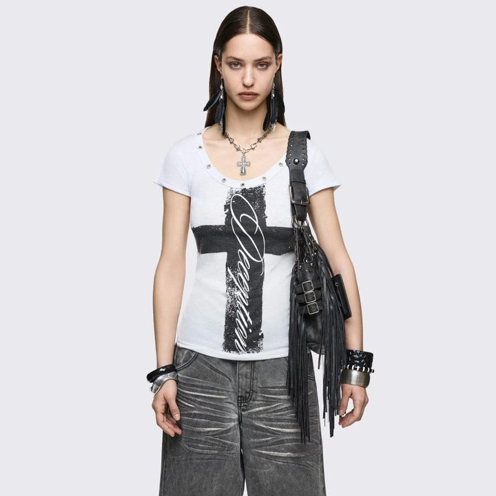 Ladies Stylish Shirt with Creative Graphic Design StylebySassy