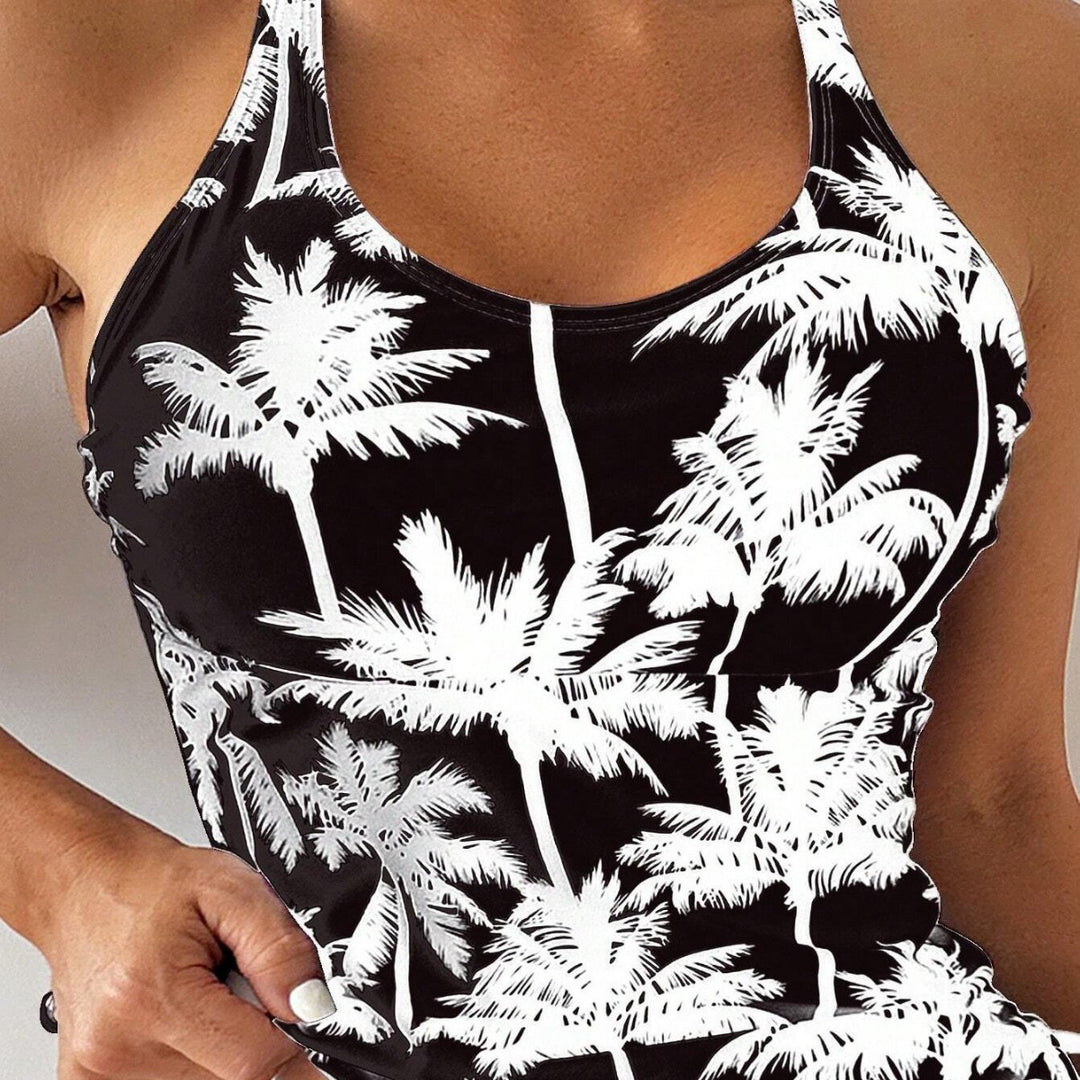 Women's Sporty Tankini Set with Adjustable Side Ties StylebySassy