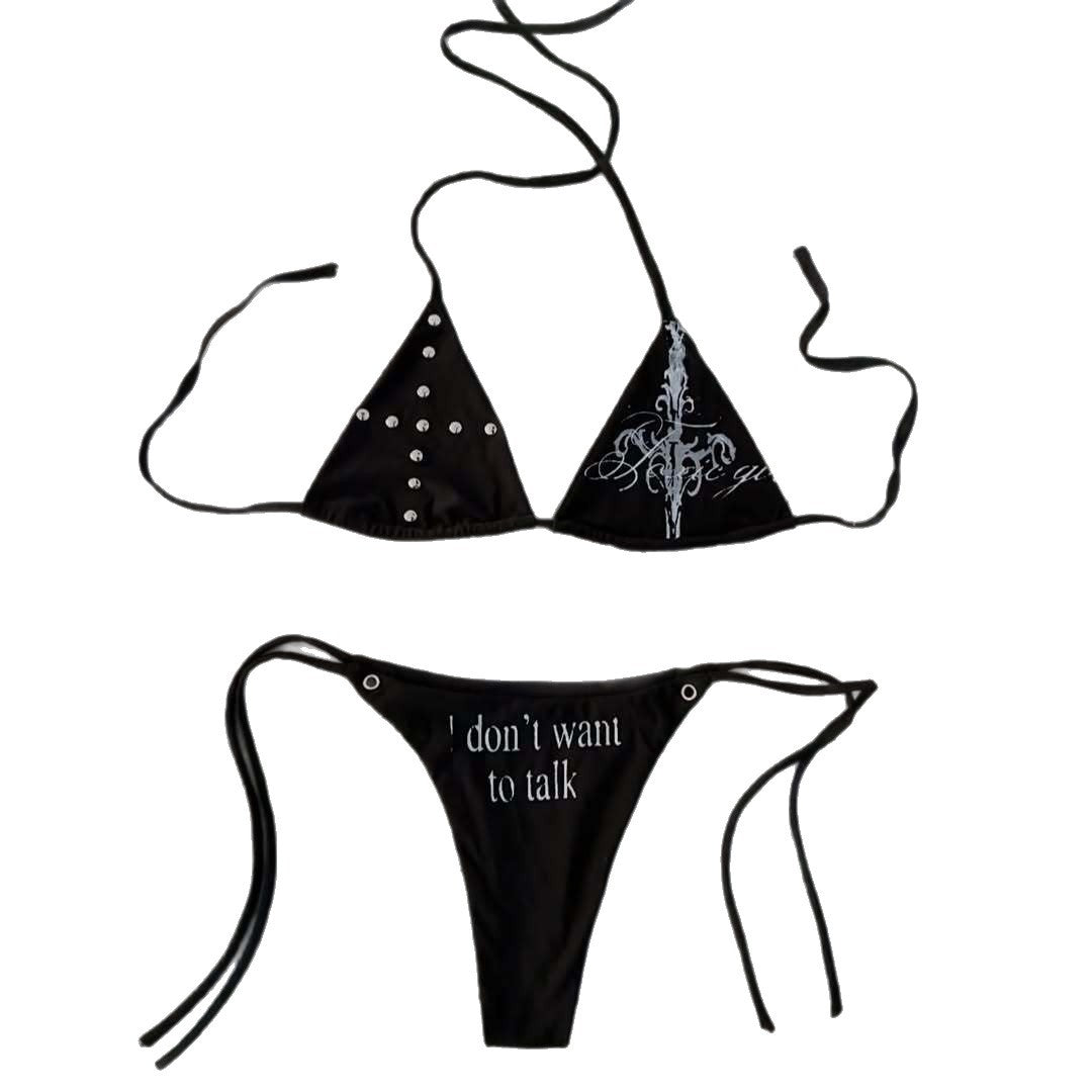 Women's triangle bikini with eye-catching details StylebySassy