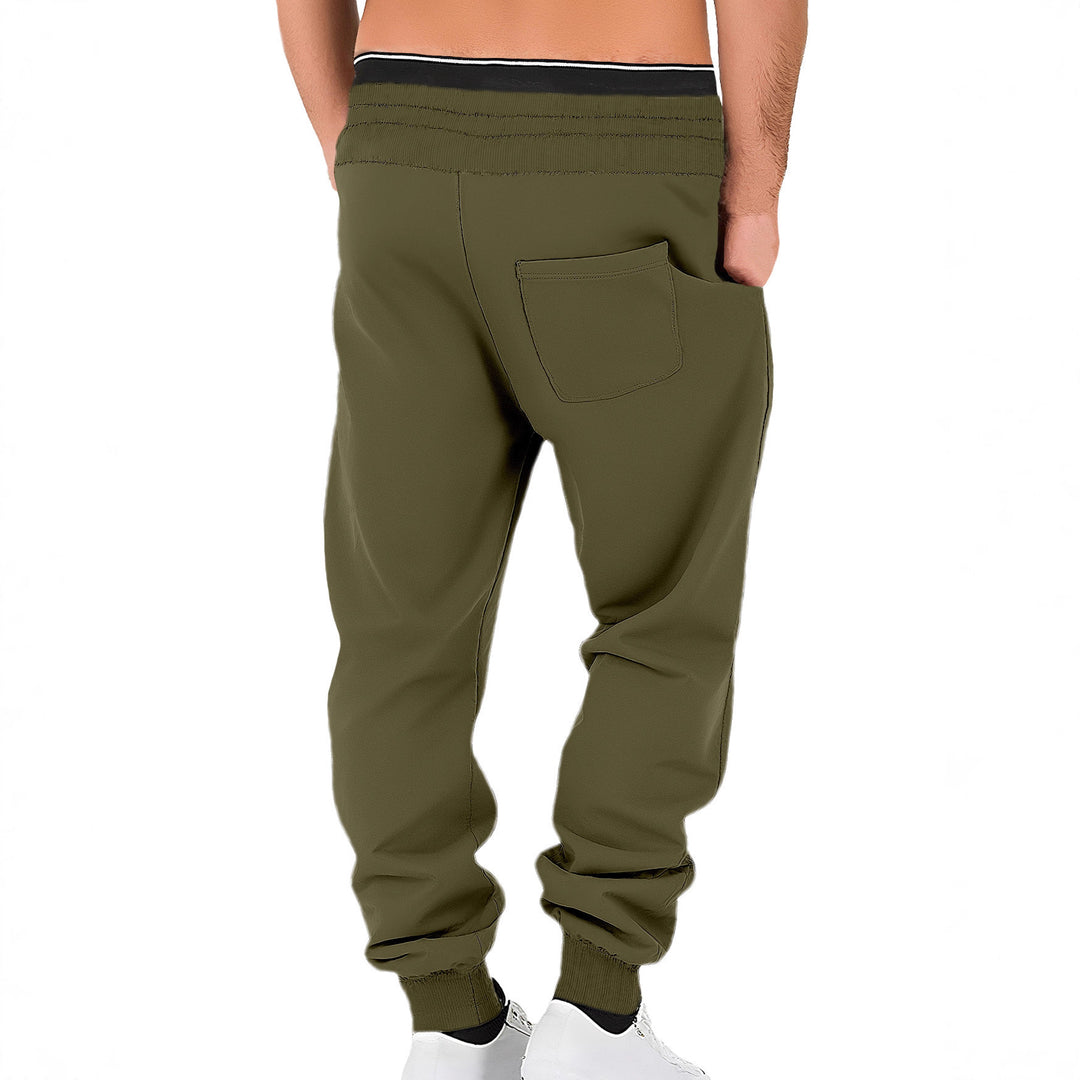 Men's comfortable jogging pants made of high-quality cotton blend with elastic waistband, drawstring, and cuffs StylebySassy