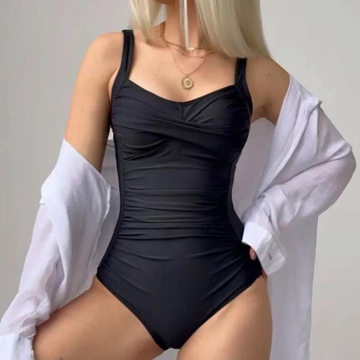 Women's One-Piece Swimsuit with Elegant Ruffle Design StylebySassy