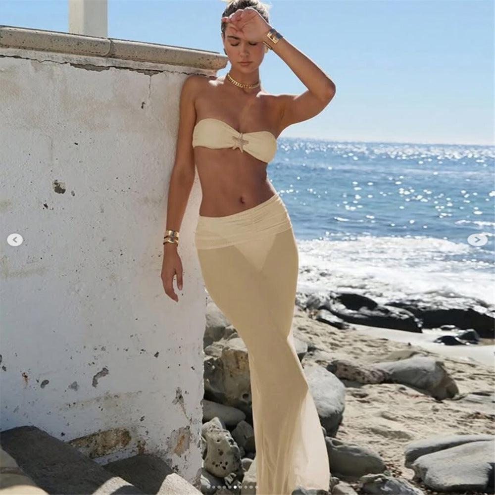 Ladies' bandeau bikini skirt with elegant cut StylebySassy