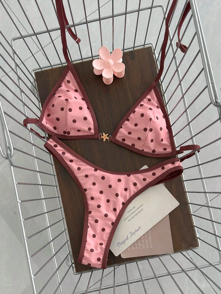 Women's Triangle Bikini with Elegant Rib Structure StylebySassy