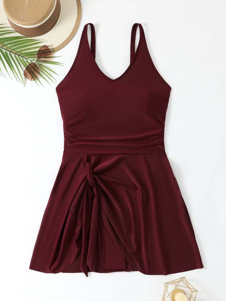 Women's Flowing Swimsuit with Wrap Look StylebySassy
