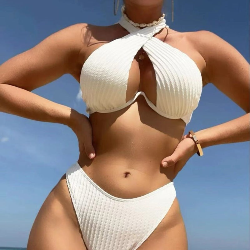 Women’s Designer Bikini with Crossed Top StylebySassy