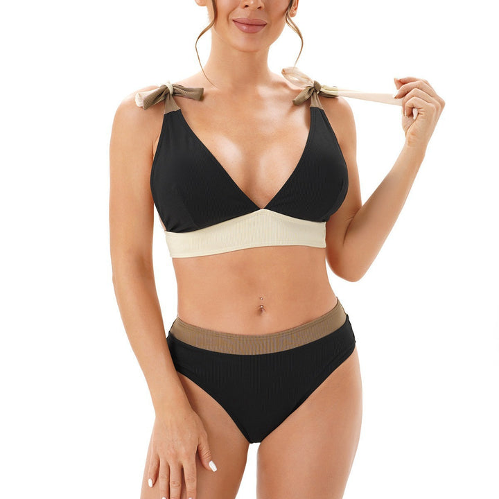 Women's bikini set with trendy ruffles and adjustable straps StylebySassy