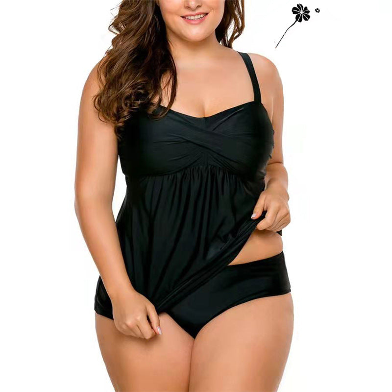 Women's tankini swimsuit with flattering cut and adjustable straps StylebySassy