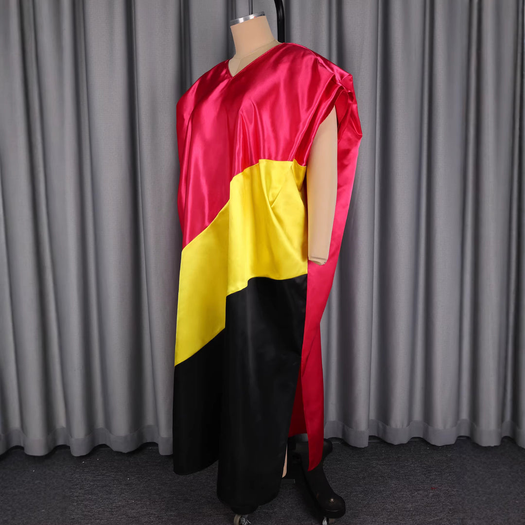 Women asymmetrical kaftan dress with voluminous sleeves StylebySassy