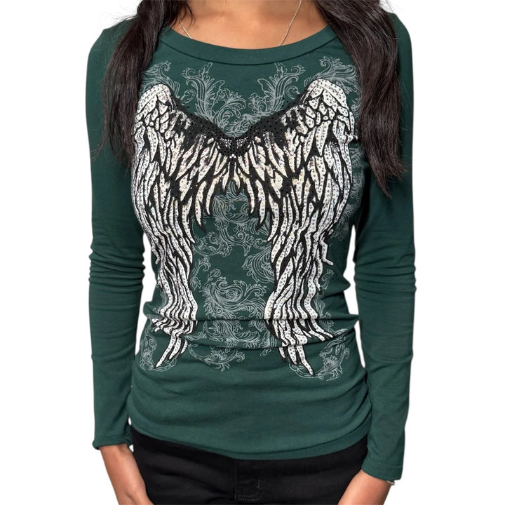 Women's T-Shirt with Angel Print StylebySassy