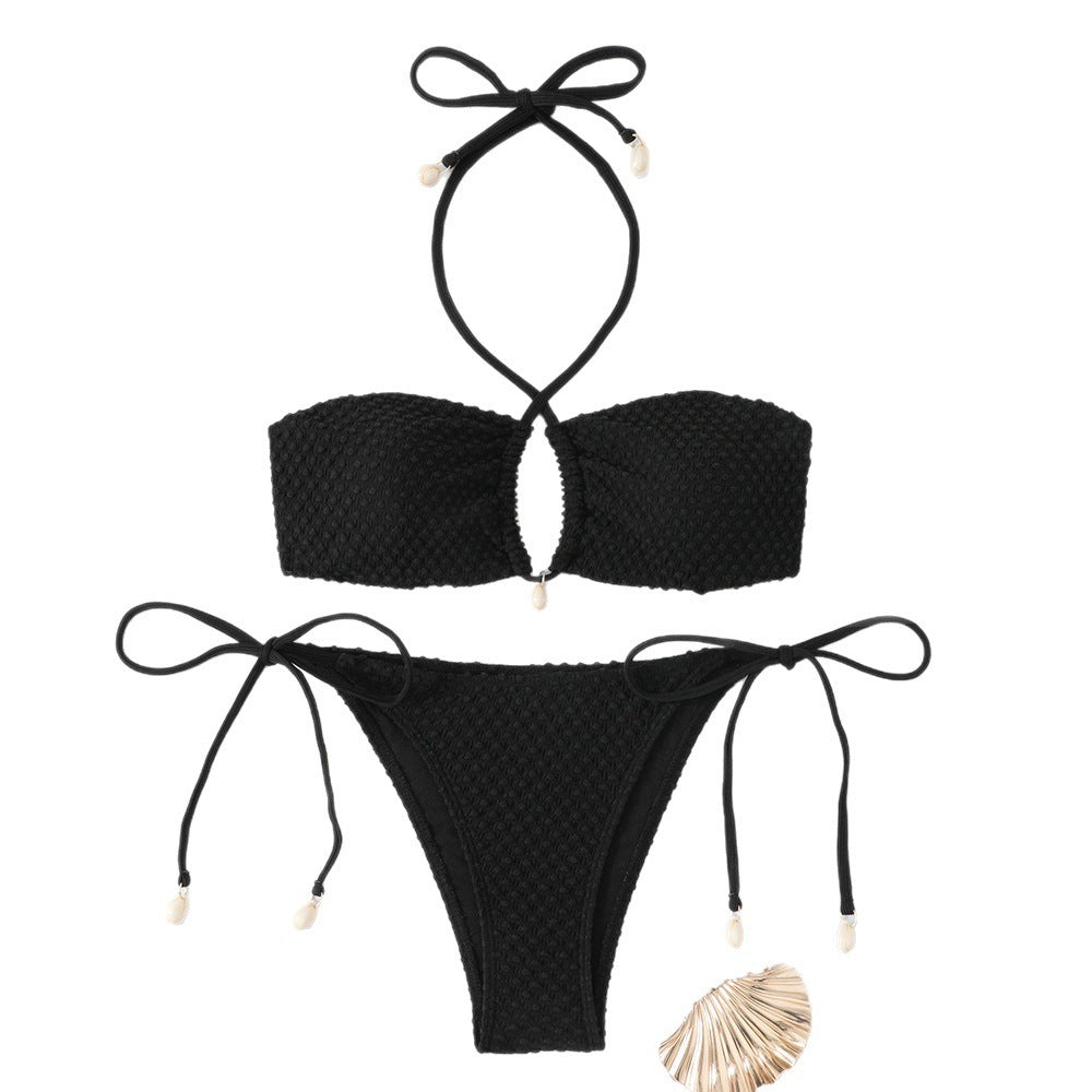 Women's bikini set with innovative tie design and trendy cut-out StylebySassy