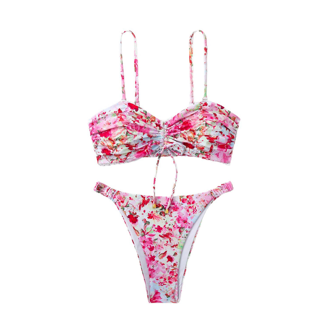 Women Bandeau Bikini with refined ruffle details StylebySassy