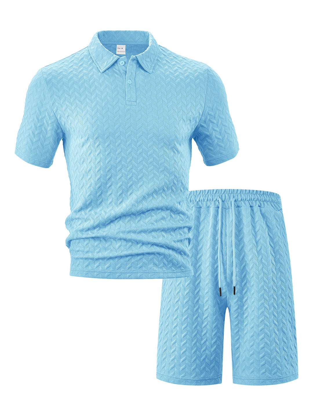Men's structured polo set made of breathable cotton blend StylebySassy