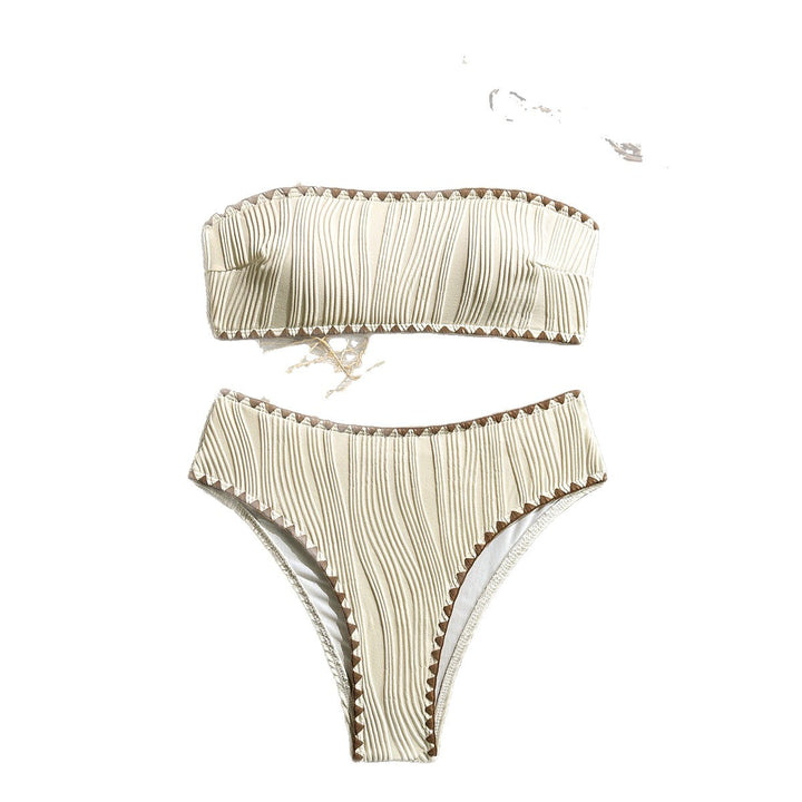 Women's bandeau bikini with ruched design StylebySassy