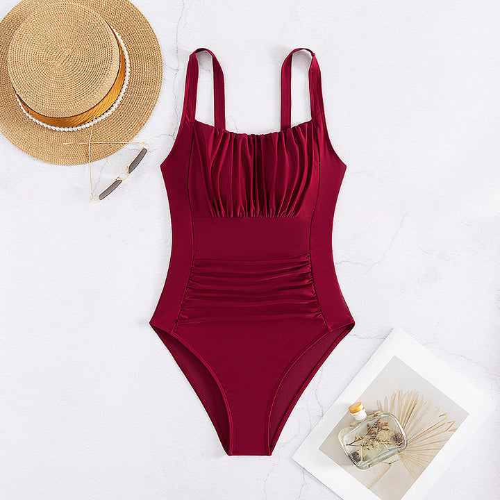 Women’s One-Piece Swimsuit with Fashionable Ruffle Details StylebySassy