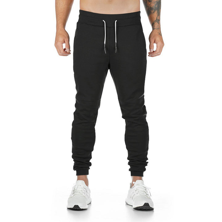 Men's narrow cut sport jogging pants with ergonomic knee inserts, comfort waistband, and drawstring StylebySassy