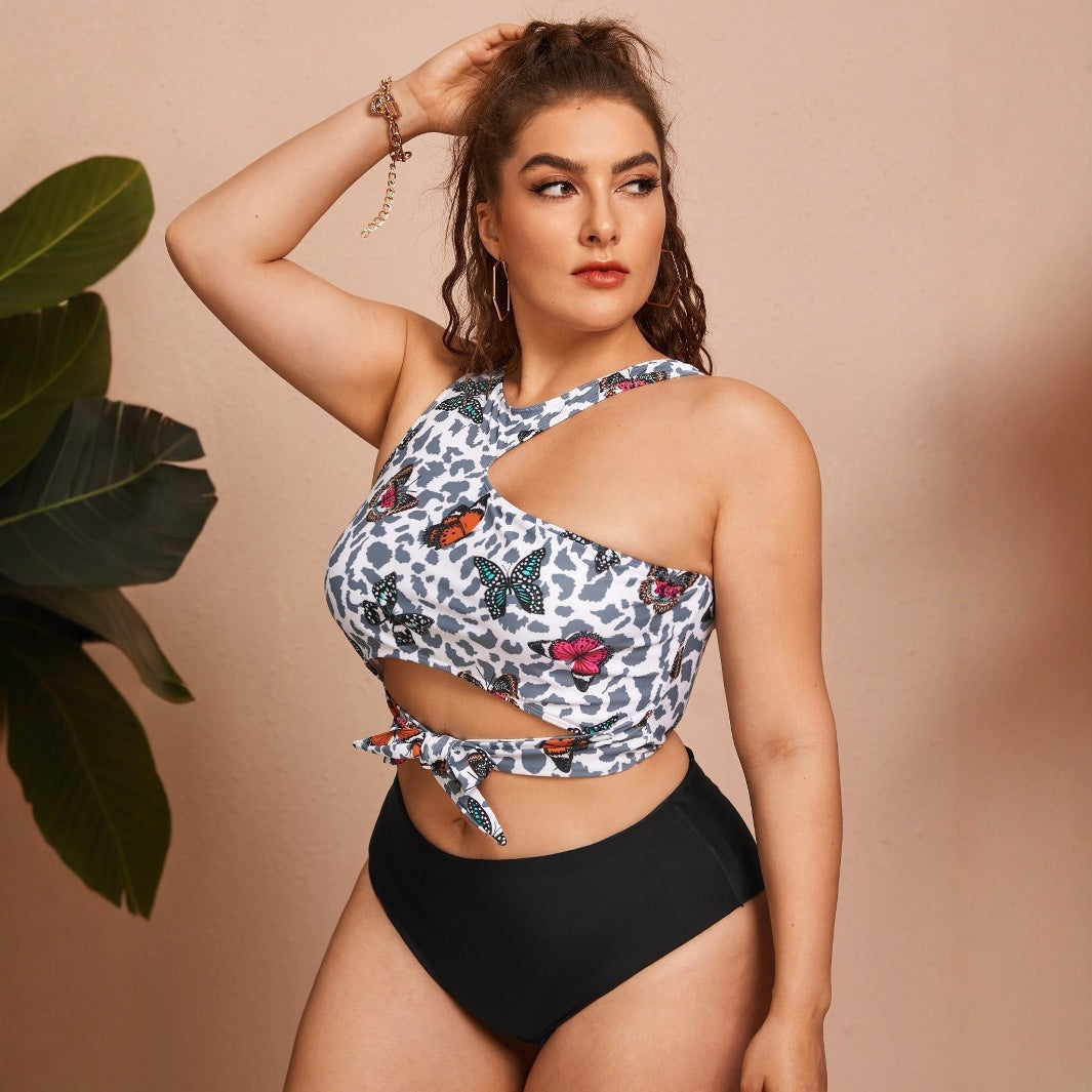 Women’s Crop Bikini Top with Trendy Tie Design StylebySassy