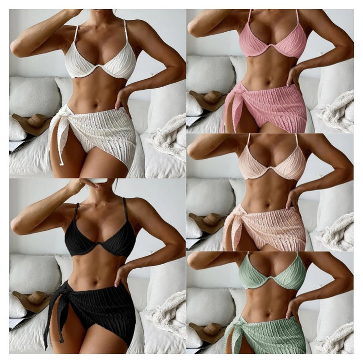 Women's Triangle Bikini with Wrap Towel StylebySassy