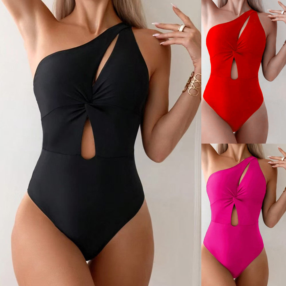Women One-Sided Cut-Out Swimsuit StylebySassy