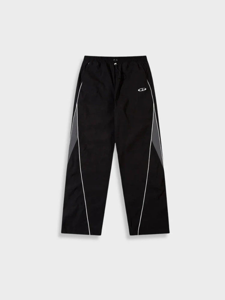 Men's sporty jogging pants with elastic waistband, side contrast piping, and straight cut StylebySassy